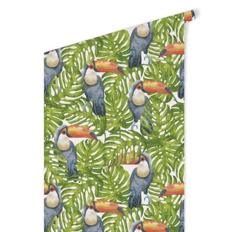 Mustertapete - Tukan im Dschungel 
