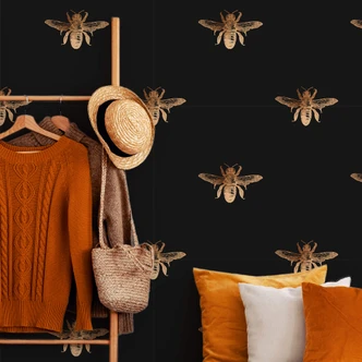 Patroonbehang UN Designs - Bijenkoningin 