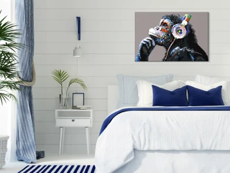 Schilderen op nummer - Muzikale aap 