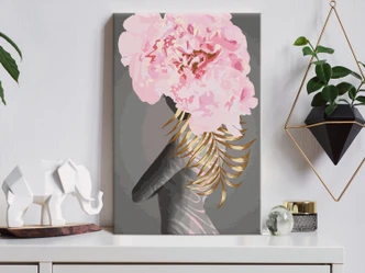 Canvas schilderij - Fijne figuur - 40x50 cm - met spieraam - opgespannen 