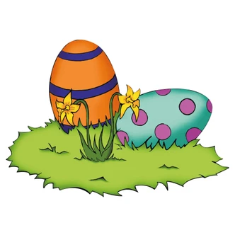 Two Easter Eggs Wall sticker 