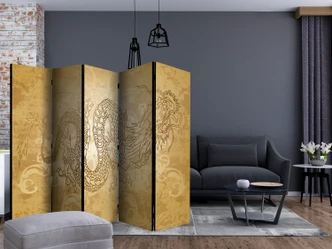 Kamerscherm - Mysterieuze draak, 5-delig - 225x172 cm 