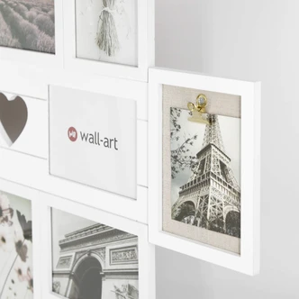 MDF Bilderrahmen Collage mit Herz - 55x60 cm 