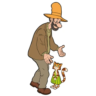 Wandtattoo Pettersson und Findus 04 