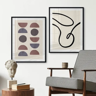 Poster 1X Studio - Abstracte Vormen 
