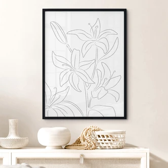 Poster 1X Studio - Line Art Floral 