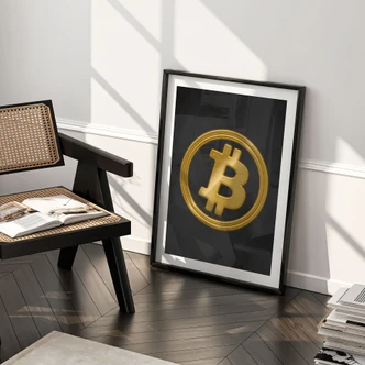 Poster Bitcoin Logo 