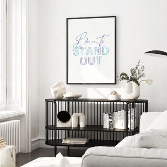 Poster Geboren om op te vallen | Motiverende slogan 