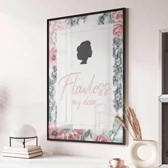 Poster Flawless my dear - geïnspireerd door Bridgerton 