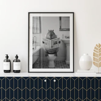 Poster Capibara nella stanza tranquilla 