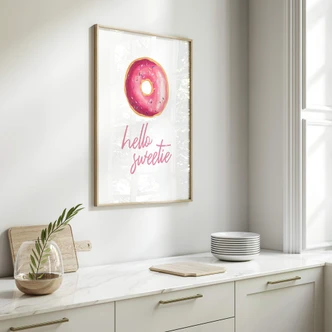 Poster Donuts - Hello Sweetie 