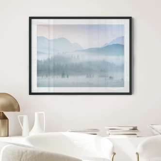 Poster Neblige Waldlandschaft im Herbst - Eisenmann 