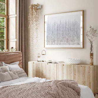 Plakat birkeskov om vinteren - EMELIEmaria 