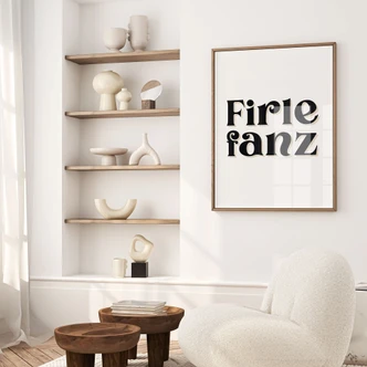 Typografie Poster Firlefanz 