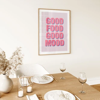 Ordsprog Plakat God mad godt humør - Fritsch Ordsprog Plakat God mad godt humør - Fritsch