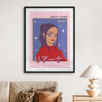 Poster Anime-Girl "Rihanna" - Gomes 