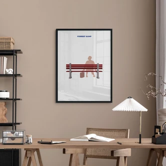 Cartel de cine inspirado en la película "Forrest Gump" - Gomes 
