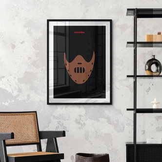 Cartel de cine inspirado en la película "Hannibal" - Gomes 