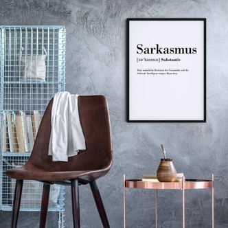 Poster Grammatik - Sarkasmus Poster Grammatik - Sarkasmus