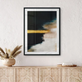 Poster Brush strokes gold and black - Haniff Poster Brush strokes gold and black - Haniff