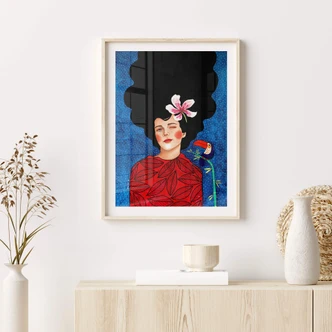 Poster Woman with a twinkle in her eye - Hülya 