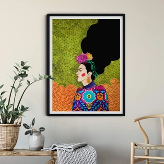Poster Hülya - Portrait of Frida 