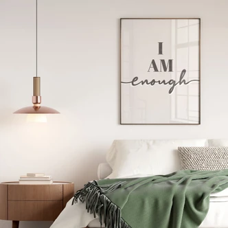 Poster zeggen dat ik genoeg ben 