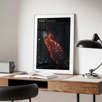 Plakat James Webb Telescope - Cosmic Hurricane Herbig Haro 49/50 