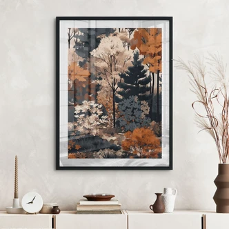 Poster Färgglad höstskog - Jaszke 