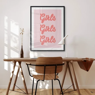 Poster Kerr-Dineen - Girls Girls Girls Poster Kerr-Dineen - Girls Girls Girls