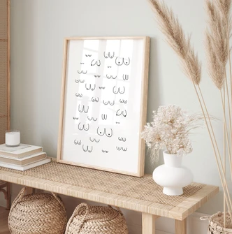 Zwart-wit Poster Line Art - Diversiteit van vrouwelijkheid - Kerr-Dineen Zwart-wit Poster Line Art - Diversiteit van vrouwelijkheid - Kerr-Dineen