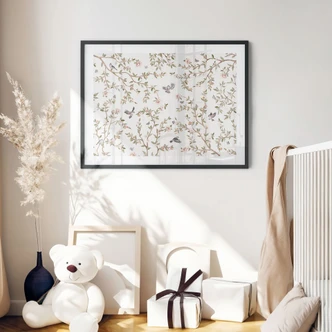 Póster de rosales con pájaros - Kikki Belle 