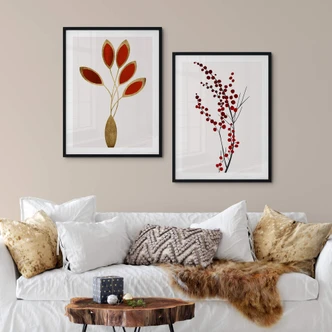 Poster Kubistika - Kersttak - Kerstposter 