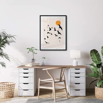 Plakat Kubistika - Traveling Birds Plakat Kubistika - Traveling Birds