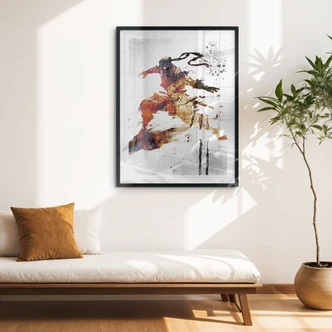 Poster Vliegende ninja - Kulik 