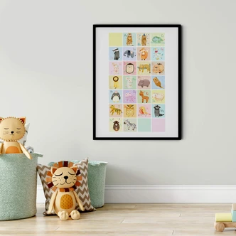 Póster Loske - Alfabeto animal 