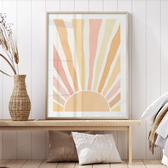 Plakat Boho-solstråler - Manovski 