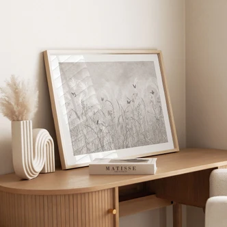 Poster wilde bloemenweide met vlinders in Scandinavisch ontwerp - Ms Tiff 