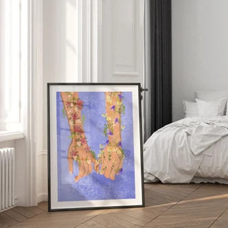 Poster Blühende Verbundenheit | Feminismus - Oltmanns 