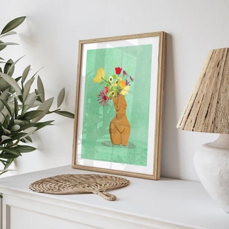 Poster Bloeiende vrouwelijkheid - Oltmanns 