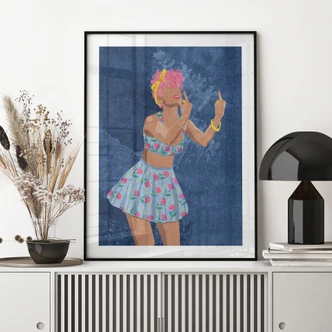 Poster Rockabilly Girl: Not your girl - Oltmanns 