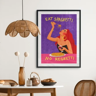 Póster Espaguetis con vino - Oltmanns 