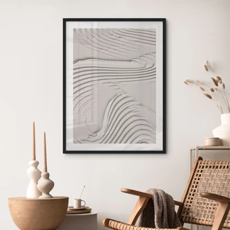 Poster Zachte structuren in beige - Pictufy Studio 