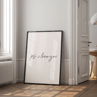 Zeggen Poster Ps. Ik hou van je 