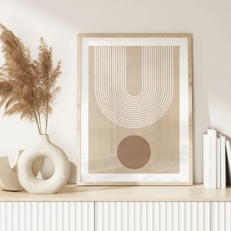 Poster Abstracte geometrie in balans - Ristova 