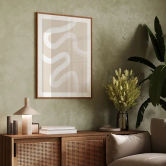 Poster One Line Art - Zachte stroom - Ristova 