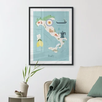 Póster de viajes de Italia - Rivers 