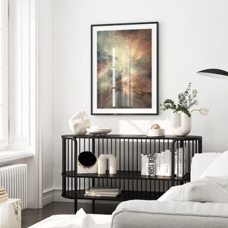 Poster Nebbia astratta in luce dorata - Schmucker 
