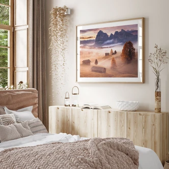 Poster Herbstnebel in den Alpen - Selagea 