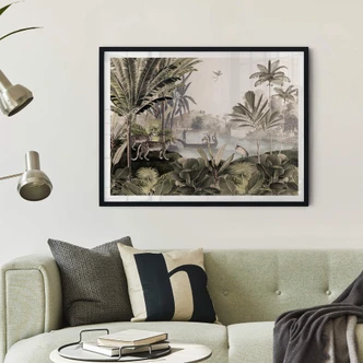 Poster Sir Edward - Landschaft mit Leoparden 